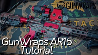 GunWraps AR15 Install Tutorial [upl. by Nezam171]