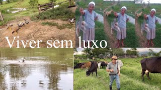 Curtindo o sítio e pescando com a irmã Nadir em Santa Maria do Rio do Peixe… [upl. by Roderic]