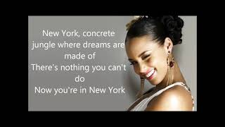 Alicia Keys Empire State Of Mind  oh New York song [upl. by Dominus931]