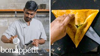 How an Indian Master Chef Makes Dosas Idli amp More  Handcrafted  Bon Appétit [upl. by Yelrihs]