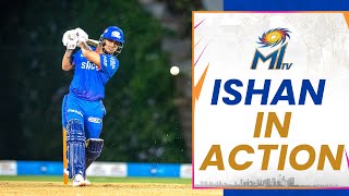 Ishan Kishans batting during the practice match  Mumbai Indians [upl. by Skutchan]