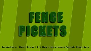 Installing Fence Pickets Made Easy [upl. by Zanahs]