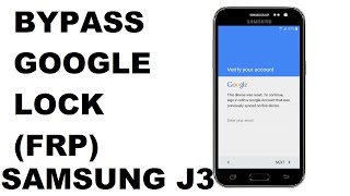 Bypass Google Account Lock FRP on Samsung Galaxy J2 J3 J5  March 2017 [upl. by Oyr]