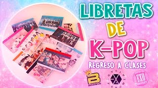 Como hacer MINI LIBRETAS de GRUPOS KPOP ♡  Diy Kpop  Regreso a Clases  Fabbi Lee [upl. by Ettenil]