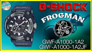 Analog Frogman  GShock Frogman 200m Quartz Diver GWFA10001A2 amp GWFA10001A2JF Unbox amp Review [upl. by Niret]