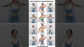 Breast Tightening Exercises at Home  Breast Exercises to Increase Breast Size breastexercise [upl. by Duaner]