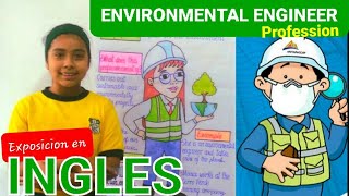 INGLES para NIÑOS 🌎 Modelo de EXPOSICIÓN 👷PROFESIONES👍 [upl. by Aitetel]