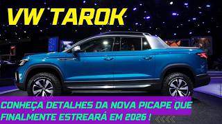 OFICIAL  VW TAROK SERÁ LANÇADA EM 2026 AGORA VAI SAIBA MAIS DETALHES SOBRE A NOVA PICAPE [upl. by Ahsaz]