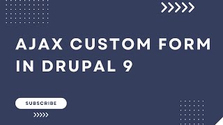 Ajax form in Drupal 9  Drupal 8  Drupal 10 [upl. by Yemarej]