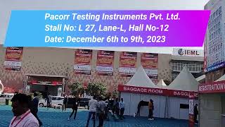 Successful Participation of Pacorr Testing Instruments Pvt Ltd at PAPEREX’ 2023 Greater Noida [upl. by Alis206]