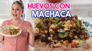 HUEVOS CON MACHACA A LA MEXICANA [upl. by Nerak]