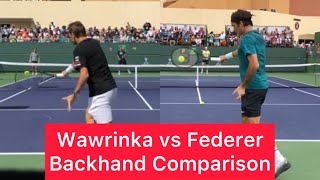 Stan Wawrinka vs Roger Federer Backhand Comparison Tennis Technique Explained [upl. by Sidwell927]