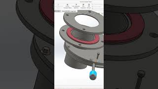 flapper valve assembly in solid work valve solidworks cad designer httpsyoutube1nJrcbjaKLY [upl. by Novikoff]