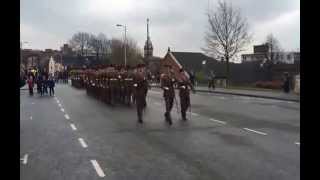 Mercian Regiment March Past [upl. by Myrlene414]