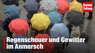 Regenschauer und Gewitter im Anmarsch  kronetv NEWS [upl. by Bashee]