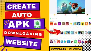 How to create Auto uploading APK website for FREE  APK Downloading website [upl. by Lieberman]