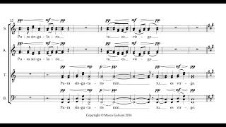 Ave sanctissima Maria SATB  Marco Galvani [upl. by Christmann]