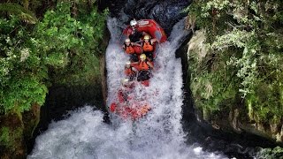 Worlds Highest Commercially Rafted Waterfall  Play On in New Zealand in 4K  DEVINSUPERTRAMP [upl. by Portland90]