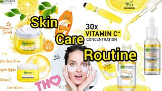 Garnier Vitamin C Serum  Garnier Skin Creams Review  Garnier Products Unboxing  TodayTrends [upl. by Annalise]