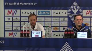 Pressekonferenz SV Waldhof  VfB Stuttgart [upl. by Yanrahs]