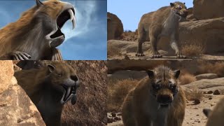 Life After Dinosaurs 2008  Thylacosmilus and Smilodon Screen Time [upl. by Pacheco576]