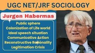 Jurgen Habermas  Public sphere  Colonization of Life world  Legitimation Crisis [upl. by Franny]