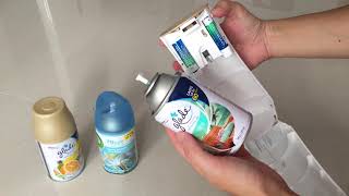 Glade Automatic Air Freshener Spray Review and does it work with Air Wick refills [upl. by Elish]