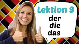 GERMAN LESSON 9 The German Definite Articles DER DIE DAS [upl. by Suruat]