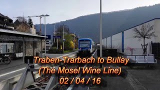 TrabenTrarbach to Bullay on the Mosel Wine Line 020416 [upl. by Elleinnad]