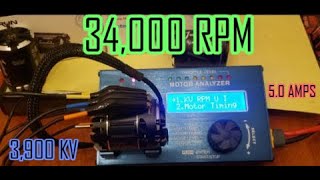 Hobbywing 135 V10 G4 vs 135 Justock G21 on the Powerhobby BMA01 analyzer rc rccar hobby [upl. by Eetnuahs]