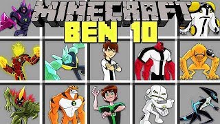 Minecraft BEN 10 MOD l TRANSFORM INTO BEN 10 ALIENS l Modded MiniGame [upl. by Reich]