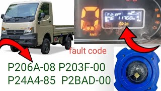 Tata bs6 ace gold starting problem fault code p206a08 p203f00 P24A485 P2BAD00 machanic video [upl. by Ahsilat]