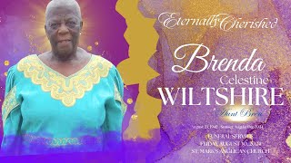 Celebration of Life  Brenda Celestine Wiltshire [upl. by Enyrehtac151]