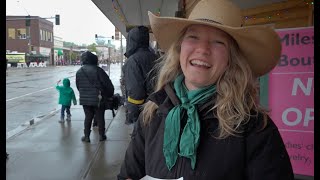 Playing in the mud at the Miles City Bucking Horse Sale [upl. by Odnala]