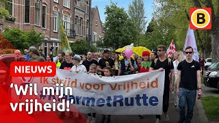 Demonstratie tegen coronabeleid rustig verlopen  Omroep Brabant [upl. by Nerhe463]