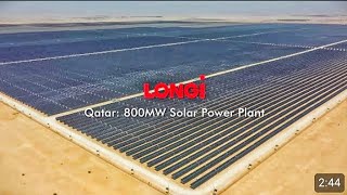 LONGi Case  Qatar 800MW Solar Power Plant [upl. by Aieki]