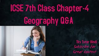 Class 7 Geography ICSE Chapter4 Elements of Weather QampA Hindi [upl. by Atnuahsal]