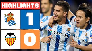 REAL SOCIEDAD 1  0 VALENCIA CF  RESUMEN LALIGA EA SPORTS [upl. by Odnalro]