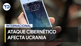 Ucrania sufre ataque cibernético que afectó telefonía móvil [upl. by Snowber740]