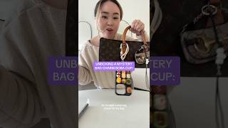 UNBOXING A MYSTERY BAG CHARM BOBA CUP✨ handbagcollection mysteryunboxingmysterybag [upl. by Nagear42]