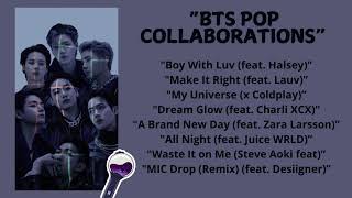 Playlist BTS Pop Collaborations  2024 [upl. by Akirre]