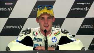 Moto2™ Qatar 2013  Pol Espargaro interview [upl. by Tybald]