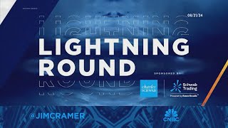 Lightning Round Hold onto or buy more IBM says Jim Cramer [upl. by Nimref]