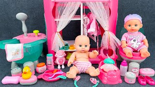 87 minute video LOVELY DOLL BATHING TOY SET  ASMR Satisfying Unboxing [upl. by Mcmaster888]