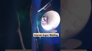 Internal Welding Argon Welding ndtlevel2  pipework  welding  pipeline ndtlevelshorts [upl. by Artined379]