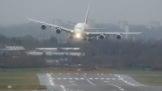 Rockiest Ever A380 Approach into BHX [upl. by Essyla]