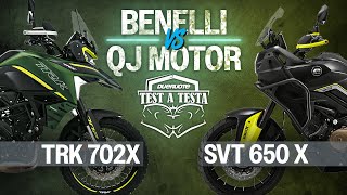 Test a Testa 1 Benelli TRK 702 X VS QJ SVT 650 X [upl. by Nickie333]