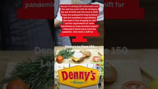 Dennys to Close Location resturant worldrecord breakingnews foodie [upl. by Eyllib]