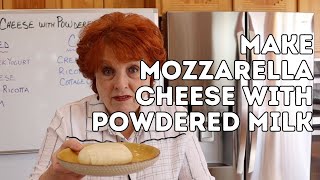 Make Mozzarella Cheese with Powdered Milk [upl. by Hackney18]