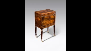 Early 19th century mahogany cellarette attributed to Gillows of Lancaster [upl. by Kaspar536]